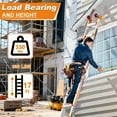 thumbnail image 3 of 17FT Telescoping A-Frame Ladder with Wheels & Stabilizer Bar. 330lb Heavy Duty, Multi-Position Folding Ladder for Stairs, Roof, Home & Outdoor., 3 of 6