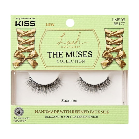 KISS Lash Couture False Eyelashes The Muses Collection, 'Supreme', 1 Pair Strip Lashes