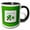 Black/White, variant on 3drose, Hat Shillelagh Clover, 15oz Two-tone Black Mug