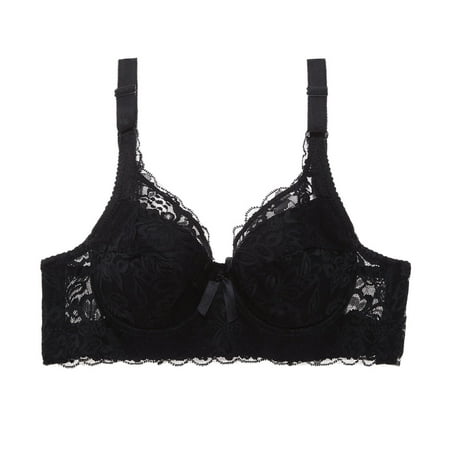 

Sebulube Womens Bra Womens Lace Gathered Bra Adjustable Straps Breast Cup Underwear