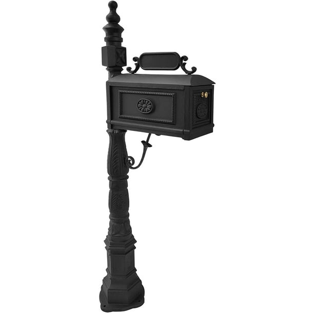 Polar Aurora Barcelona Decorative Post Mailbox Combination Stratford