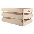 thumbnail image 3 of FUTUREORYY 1PC Wooden Storage Box Brown Storage Solution for Study Room, 3 of 8
