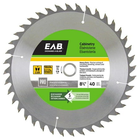 

Exchange-A-Blade 1013632 8.25 in. x 40 Teeth Finishing Cabinetry Professional Recyclable Exchangeable Saw Blade