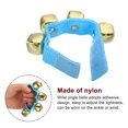 thumbnail image 3 of 2pcs Wrist Bells, Jingle Bells Ankle Bells Percussion Instruments Musical Rhythm Band with 4 Golden Bells, Blue, 3 of 6