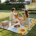 thumbnail image 4 of Sunflowers Trucks Outdoor Rug for Patio/Deck/Porch, Non-Slip Large Area Rug 4 x 6 Ft, Spring Farmhouse Eucalyptus Teal Wood Indoor Outdoor Rugs Washable Area Rugs, Camping Rug Carpet Runner, 4 of 8