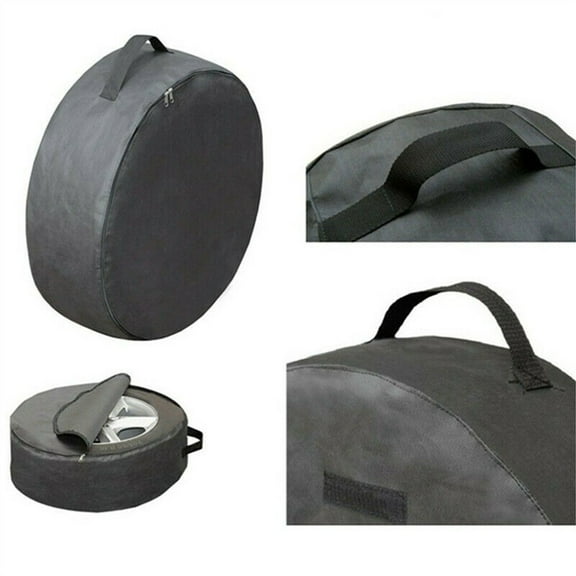 1 Pcs Universal Car Spare Tire Wheel Protection Covers Storage Bag Carry Tote 24.8x8.2" For Storing Car Spare Tires