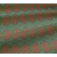 thumbnail image 5 of oneOone Viscose Jersey Fabric Peacock Block Printed Craft Fabric BTY 60 Inch Wide, 5 of 5