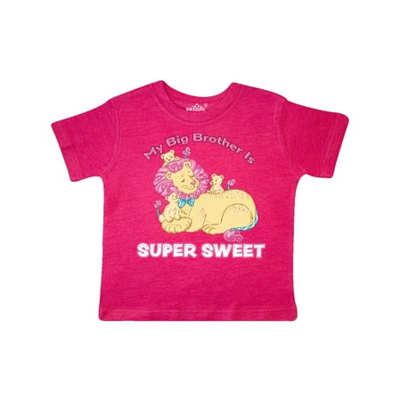 

Inktastic My Big Brother Is Super Sweet Cotton Candy Lions Gift Toddler Boy or Toddler Girl T-Shirt