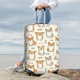 thumbnail image 4 of Wukai Cartoon Corgi Elastic Luggage Cover: Personalized Protection for Your Suitcase - Fits 19~29-inch, Washable & Durable Travel Companion-, 4 of 8