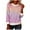 Pink, variant on Christmas Sweaters for Women Fur Collared Fashion Colorful Wave Point Pullover Casual Soft Comfy Long Sleeve Party Holiday Tops