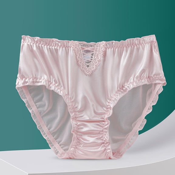 Njagoc3 Women's Lace Panel High-Waist Panties - Sheer Comfortable Everyday & Sleep Wear