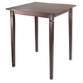 thumbnail image 2 of Winsome Wood Kingsgate 3-Pc Pub Set, High Table & 2 V-Back Bar Stools, Walnut Finish, 2 of 5
