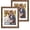 Rustic Brown, variant on 4x6 Picture Frame Set of 2, Made of Real Glass and Rustic Brown Wooden Frame - Display Pictures 3.5x5 with Mat or 4x6 Without Mat, 4 by 6 Photo Frame for Wall or Tabletop Display