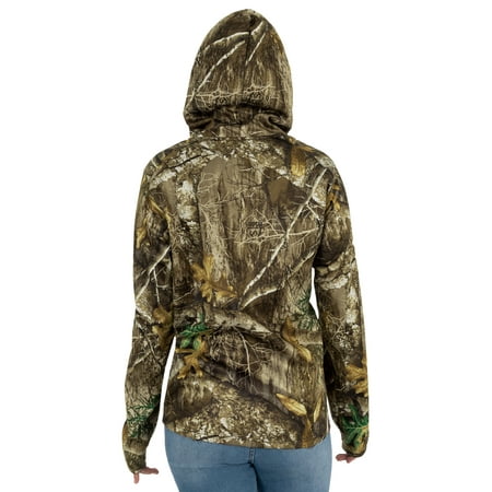 Realtree - Realtree Women's Pullover Fit Fleece Hoodie with Drawstring ...