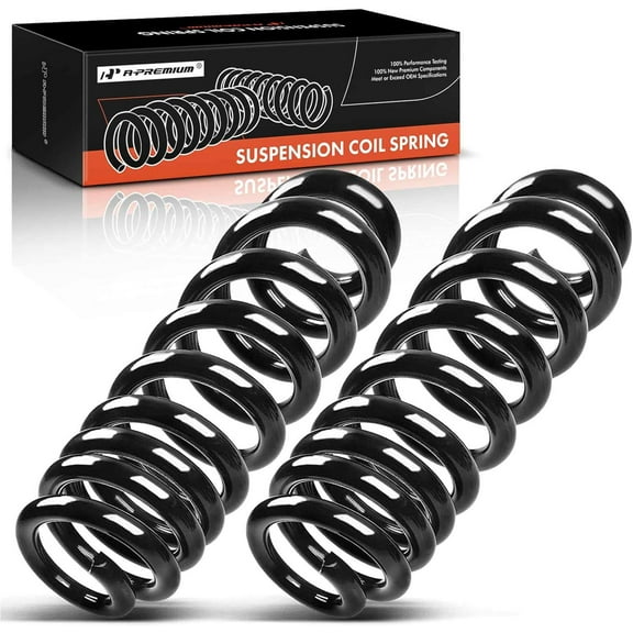 A-Premium 2Pcs Front Suspension Coil Spring Set Compatible with Ford E-150 E-250 E-350 Econoline Club Wagon Super Duty, Driver and Passenger Side