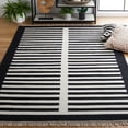 thumbnail image 2 of SAFAVIEH Striped Kilim Cady Striped Area Rug, Ivory/Black, 4' x 6', 2 of 8