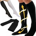 thumbnail image 2 of SNNROO 1Pair Compression Stockings for Women  8-15 mmHg Support  Light Denier  Knee High  Closed Toe, 2 of 6