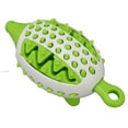 thumbnail image 4 of Juguete dispensador de golosinas para perros, juguete para rechinar los dientes, limpieza resistente a las mordeduras, forma de erizo, rompecabezas para masticar cachorros, juguete verde, 4 of 12