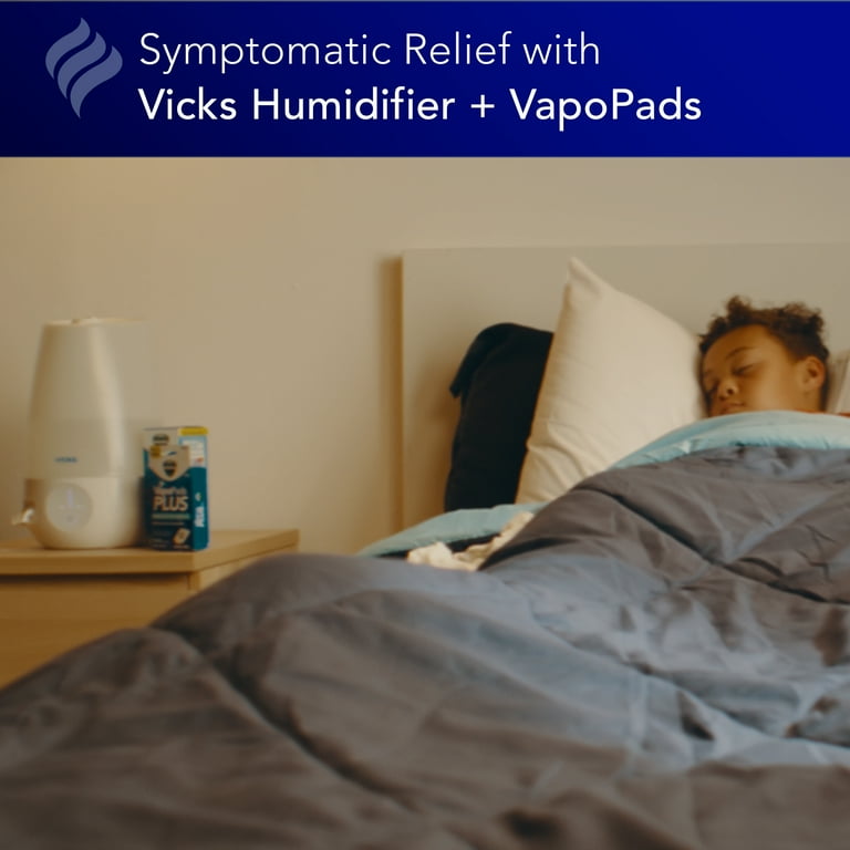 Vicks Vapo Ultrasonic Humidifier, Filter-Free, Variable Mist
