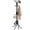 BLACK, variant on Metal Coat Rack, Freestanding Coat Tree & Hall Tree with 15 Hooks, Sturdy Coat Rack Stand and Hat Rack, Coat Hanger for Entryway, Bedroom, Office for Jackets, Hats, Bags,Brown