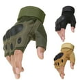 thumbnail image 1 of 1 Paire de Gants d'Extérieur Respirant Confortable Réglable Antidérapant Mitaines de Protection Demi-Doigt, 1 of 10