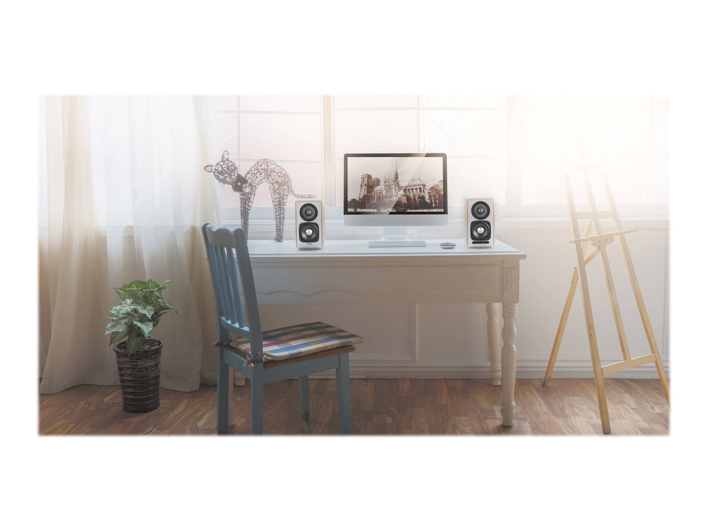 Plumeria vintage style on sale 1200mm desk white