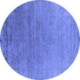 thumbnail image 1 of Ahgly Company Indoor Round Oriental Blue Industrial Area Rugs, 3' Round, 1 of 4