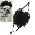 thumbnail image 3 of Peluca para mascotas ANGGREK Fibra de nailon para cosplay de perros rizos ondulados grandes banda elástica ajustable lavable, 3 of 8