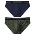thumbnail image 2 of TANBOM Men's Backless Briefs Modal Cotton Underwear Blue/Green S 2-Pack, 2 of 6