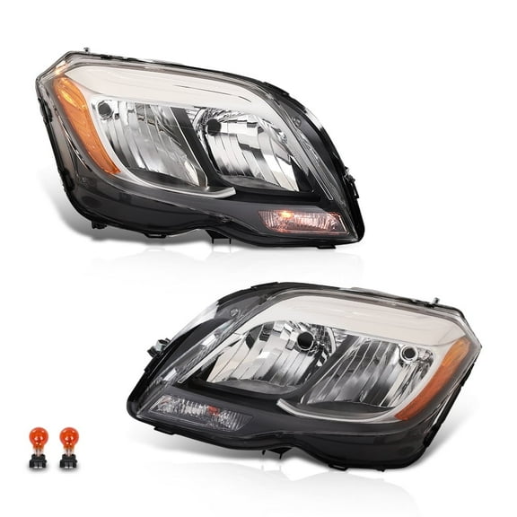 Halogen Headlights Set Fit For 2013-2015 Mercedes Benz GLK250 GLK350 Left & Right Side