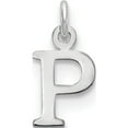 thumbnail image 1 of Sterling Silver Rhodium-Plated Letter P Initial Charm - Jbsp, 1 of 5