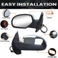 thumbnail image 2 of Espejo lateral cromado plegable eléctrico para Chevy Suburban Tahoe, 2 of 9