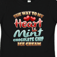 thumbnail image 4 of Inktastic Mint Chocolate Chip Ice Cream Lover Boys or Girls Toddler T-Shirt, 4 of 5