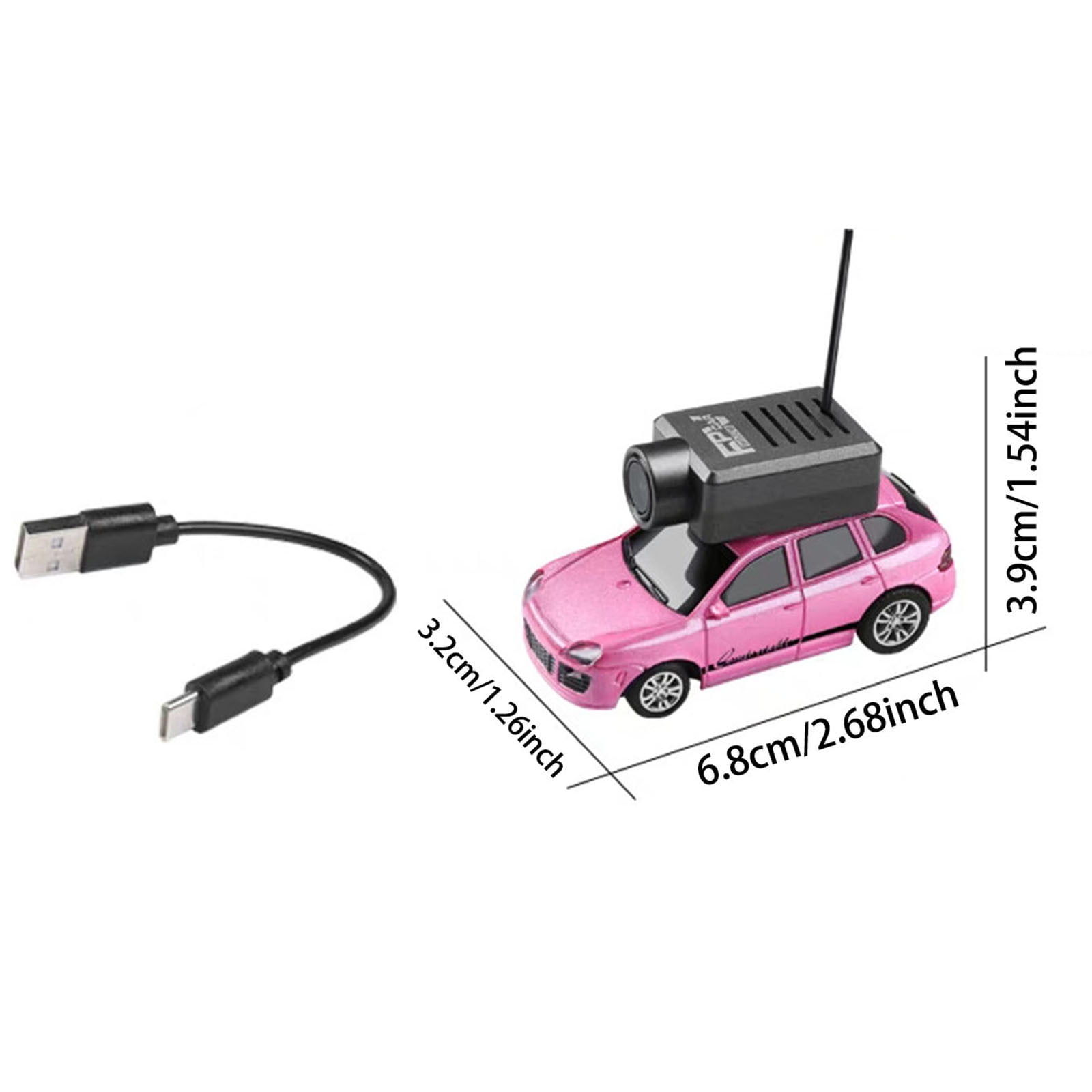 1/64 FPV RC Car, APP Controlled Drift Car, 2025 New Mini RC Cars with Camera - APP Controlled Mini Racing Vehicle with 720P Camera, LED Lights & 3 Speed Modes | 4WD Micro Vehicle for Adults, Gift