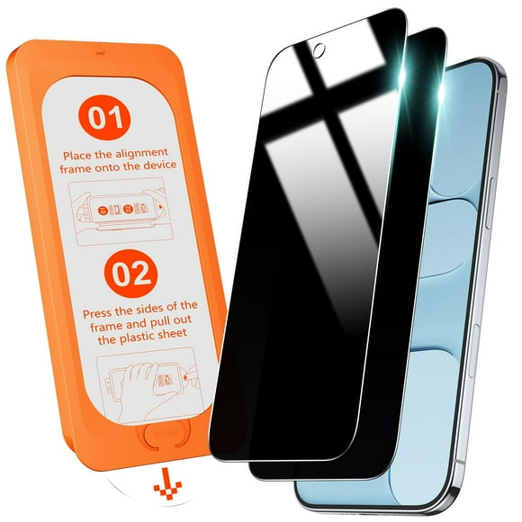 Protector de pantalla OMOTON para iPhone Air 9H, dureza, paquete de 2