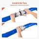 thumbnail image 3 of Manguera de retrolavado VEVOR de PVC azul de 3 pulgadas x 50 pies con abrazaderas y accesorios, 3 of 7