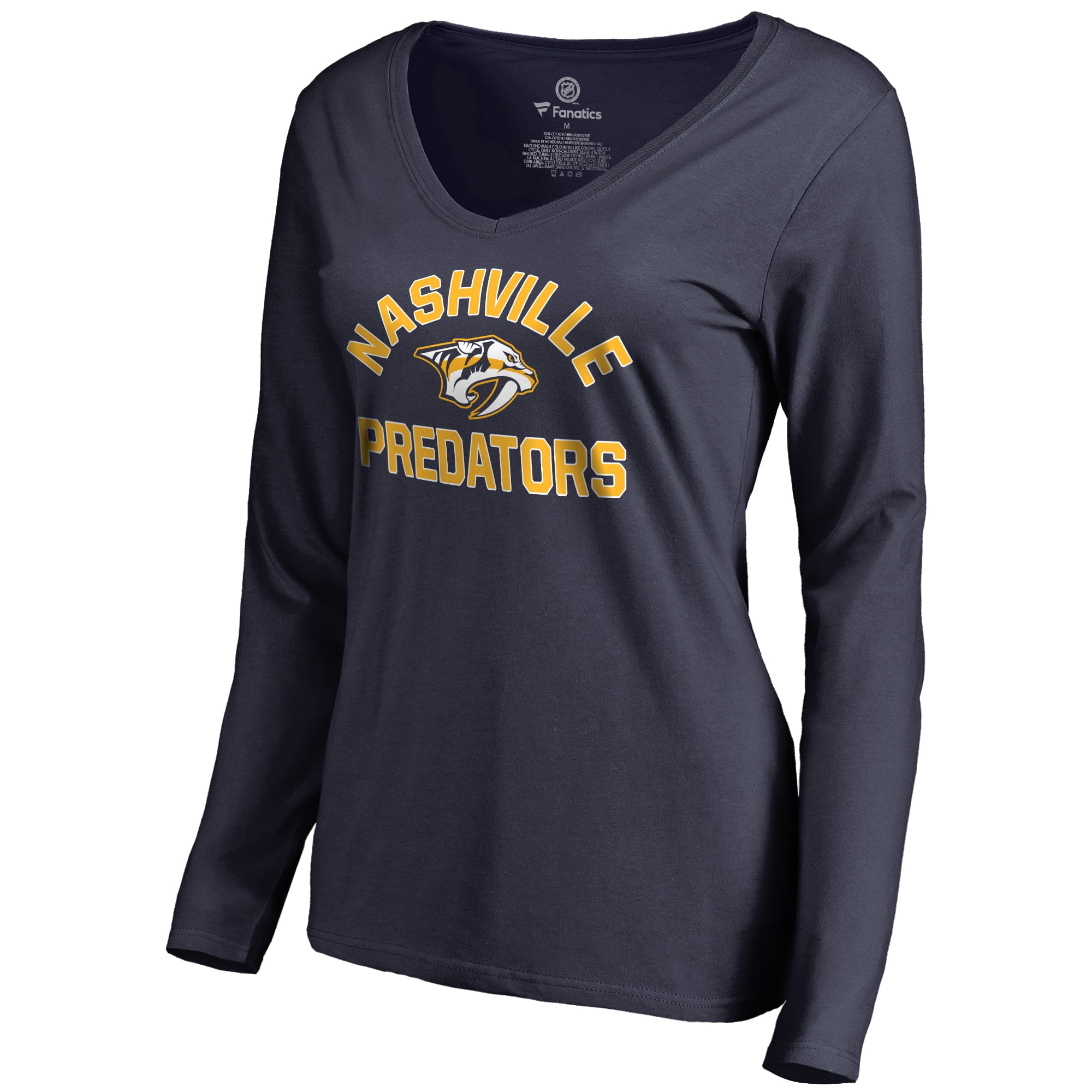 Nashville Predators Women's Overtime Long Sleeve T-Shirt - Navy - Walmart.com - Walmart.com