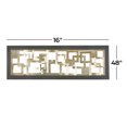 thumbnail image 4 of DecMode Gold Metal Hammered Geometric Wall Decor with Layered Squares and Black Frame, 4 of 14