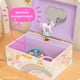thumbnail image 4 of Giggle & Honey Joyero musical de unicornio para niñas, joyero para niños con unicornio giratorio, regalos de unicornio para niñas, juguetes de unicornio, 6 x 4,7 x 3,5 pulgadas, 4 of 5