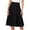 Black, variant on WTOBBY Women's High Waist Knee Length Elastic Knit A-Line Stretch Flared Casual Midi Skirt, Comfort Fit Work Skirt for Professional Office and Leisure Wear,Army Green L