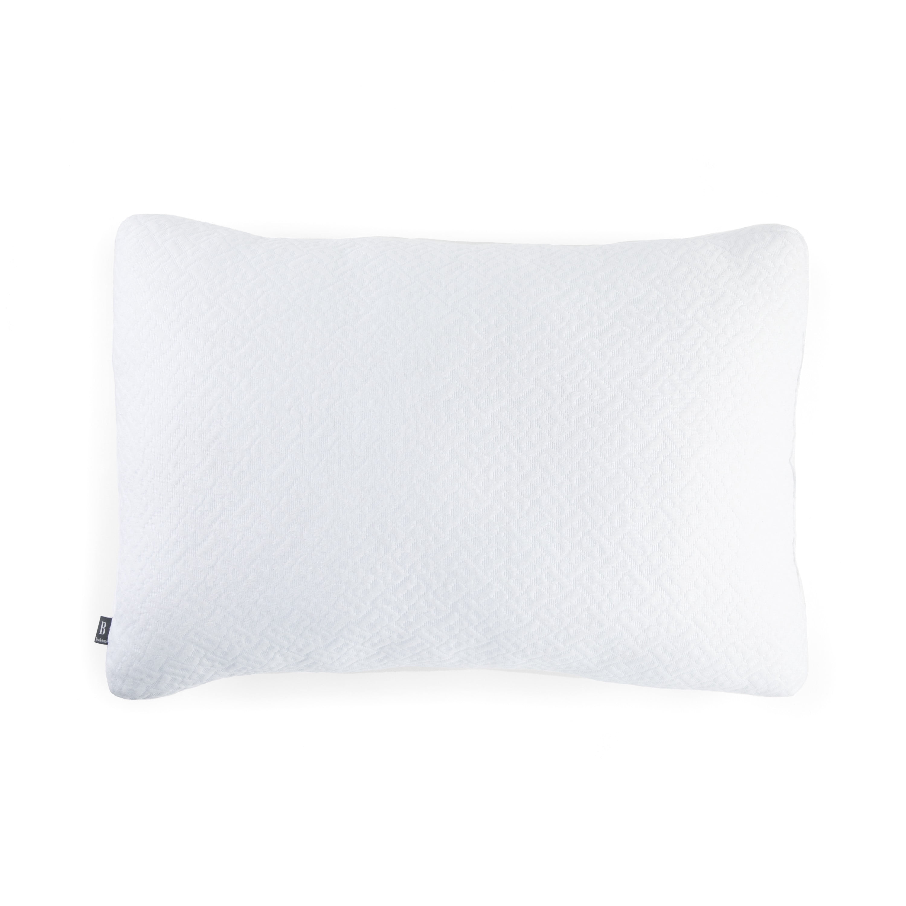 Brookstone TempSense Down Alternative Pillow Set - Bed Pillows for Adults, Comfortable and Supportive Bedroom Pillows for Bed, Ideal for All Sleep Positions - 2 Pack, S/Q-White