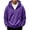 4# Purple, variant on Men's Quarter Zip Hoodie Oversized Pullover Sweatshirt, Drawstring Hood Long Sleeve Athletic Workout Outdoor Casual Hooded Top Light Blue 3XL
