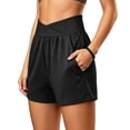 thumbnail image 6 of xfsWaSs Athletic Shorts for Women High Waisted Running Shorts with Pockets Lightweight Breathable Workout Bottoms Casual Yoga Shorts Activewear, 6 of 6