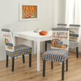 thumbnail image 5 of Thanksgiving Dining Chair Covers Set of 4, Fall Parsons Chair Slipcover Pumpkin Truck Stretch Chair Protectors Covers, Washable Kitchen Chair Seat Covers for Dining Chairs Autumn Holiday Decor Gifts, 5 of 6