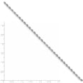thumbnail image 2 of 10K White Gold 2.75mm Diamond Cut Quadruple Rope Chain Anklet 9 Inch, 2 of 2