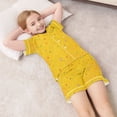 thumbnail image 6 of Silky Satin Kids' Pajama Set Breathable & Smooth Unisex Button-Down Pajamas Confetti and Stars Scattered, 6 of 8