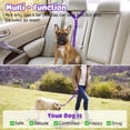 thumbnail image 2 of BYXAS Dog Seat Belt, Heavy‑Duty Nylon Pet Car Safety Vest Harness with Adjustable Buckle, Vehicle Travel Safety Seat Belt for Dogs, Purple, 2 of 8