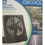 O2COOL Slipstream Battery Operated 5" Portable 2-Speed Fan, Mode #FD05017, Black