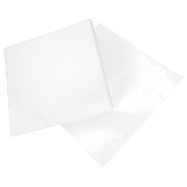 Mobutofu 50Pcs Protective Sleeve For Vinyl Record Flat Open Design Water-resistant 12.8x12.8in