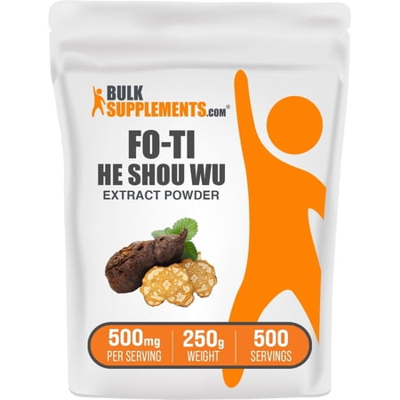 BulkSupplements Fo-Ti Extract Powder - 500mg per Serving - 250 Grams (8.8 oz) - 500 Servings